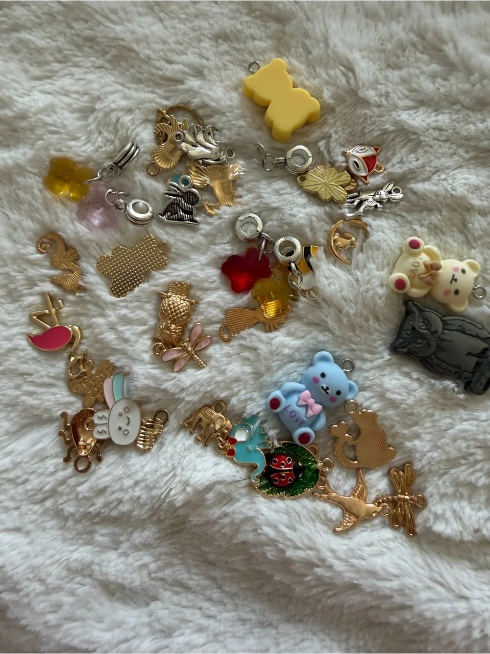 Cute Mixed Animal Pet Charms - Assorted Colors